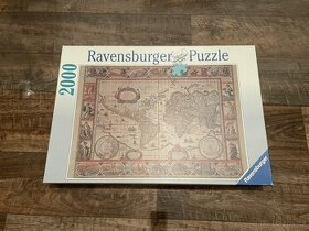 Puzzle Ravensburger 2000 dílků - Mapa