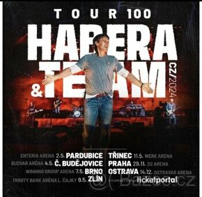 HABERA&TEAM – TOUR 100 České Budějovice 2 lístky