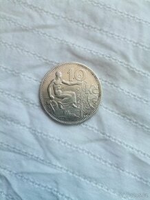 Stříbrná mince 10 korun 1932