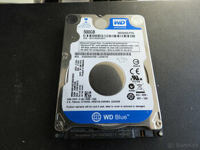 500GB zánovní pevný disk pro notebooky HDD 2.5" SATA3/6G WDC