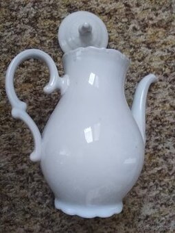 Konvice nova bila, porcelán na caj, kavu
