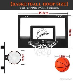 Basketbalový koš na dveře