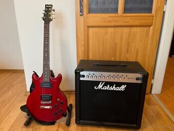Elektrická kytara Ibanez GAX70 + Marshall MG50CFX kombo