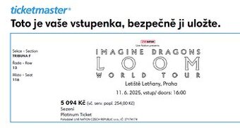 Imagine Dragons Praha 11.6.2025