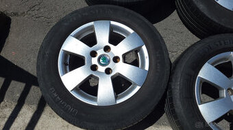 Orig. letní ALU kola 15" 5x112 ET47 Škoda Octavia 2 - levně