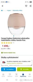 Elektrická odsávačka mateřského mléka