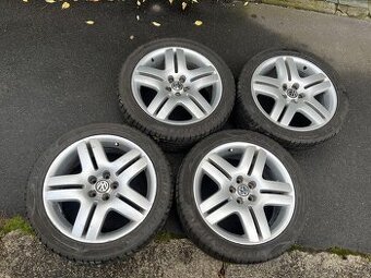 Prodám alu Long Beach r17 5x100, zimní pneu