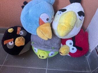 Plyšáci 5ks angry-barns SLEVA