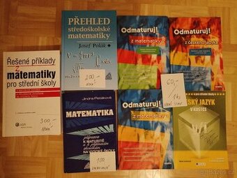 Učebnice čeština i matematika k maturitě a na VŠ