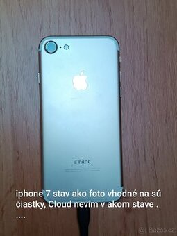 📱 iPhone 7 – na súčiastky / iCloud ? 🔧