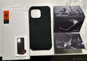 iPhone 14 pro MAX Pouzdro Spigen Rugged Armor MagFit