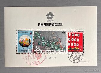 Známky Japonsko 1970, aršík EXPO 1970
