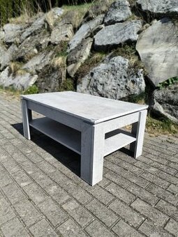 Konferenční stolek v imitaci šedý beton