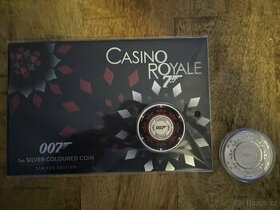 Stříbrná mince James Bond 007™- Casino Royale Chip 1oz 2023