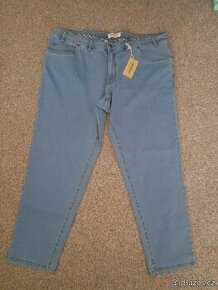 Dámské džíny s vyšším pasem vel.50