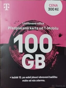 100Gb SIM karta T-Mobile