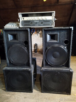pronajmu malý PA system 2  1,5 kw