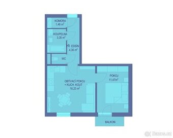 Byt v novostavbě 2+kk, 40m2 NA PRODEJ - 1