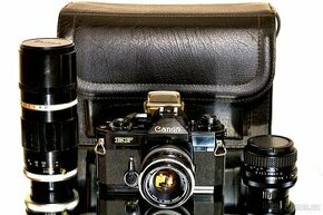 Canon EF + 1,8/50mm + 3,5/200mm + 2,8/28mm TOP STAV