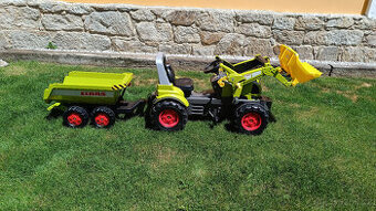 Šlapací traktor Claas Arion 430 s nakladačem a vlečko