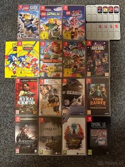 Hry a paměťové karty na nintendo switch