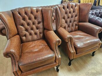 CHESTERFIELD ŠTÝL,KOŽENÁ,ZNÍŽENÁ CENA