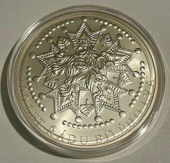 stříbrná 10oz medaile Rád Bíleho lva,bk,2022,jenom 200ks