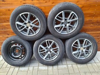 ALU disky Citroen C4 6,5Jx15H2 ET25, pneu 195/65 R15