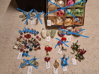 staré vánoční ozdoby