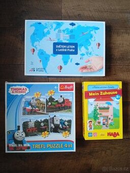 Stolní hry,puzzle a věci do vody ,knížky