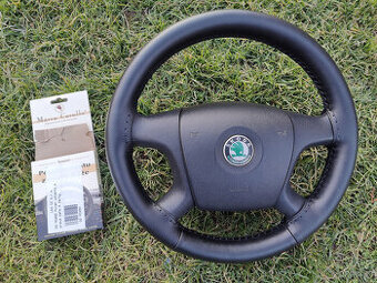 Volant Škoda Octavia 2-nové obšití pravou kůží