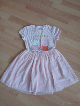 dívčí šaty vel. 122, Peppa