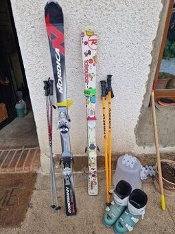 Lyže dětské a pánské (140 a 155cm)