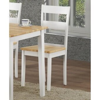 Jídelní židle dub/bílá.