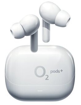 Bezdrátová sluchátka O2 pods+ ANC 2025, bílá