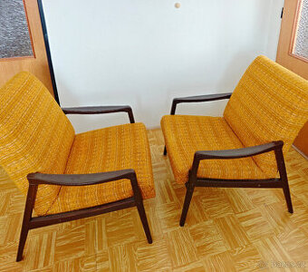 2 zachovalá retro křesla