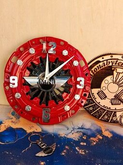 MINI COOPER hodiny z přítlačáku- Autonábytek Kovář