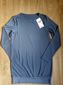 Nové sportovní triko Rohnisch Stripe Puff LS blue vel. S - 1