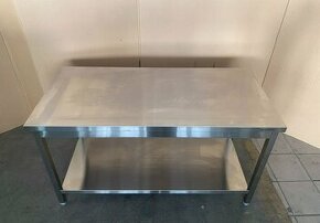 Nerezové stoly prostor. s policí (délka 60-200cm)