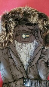 Kara dámský kabát s pravou kožešinou - 1