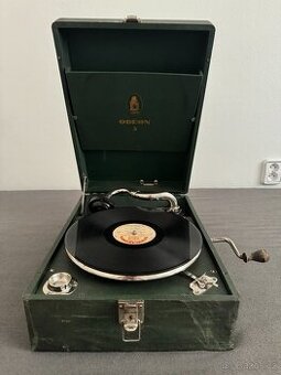 Starožitný Gramofon Odeon + desky