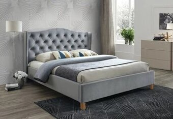 Čalouněná postel CADERA Velvet 140 na 200 cm s matrací