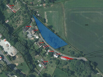 Prodej podílu 1/2 stavebního pozemku 1019 m2 v obci Vítkov,