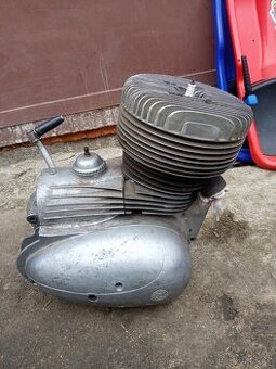 Motor a rám ČZ - 1