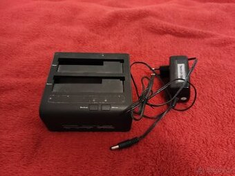 Dokovací stanice dvojitá pro disk 2.5-3.5 SATA - USB2.0 - eS - 1