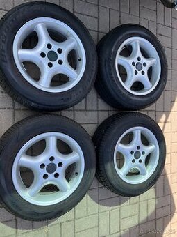 4x alu disky 5x108 R15, letní pneu