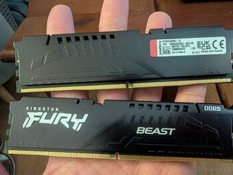Kingston Fury Beast Black 32GB (2x16GB) DDR5 5200 CL40 ram A