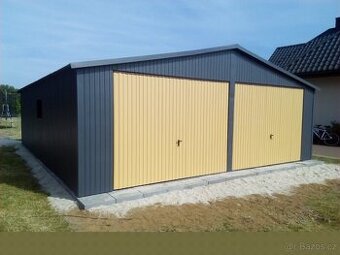 Plechová garáž 7x6m - 1