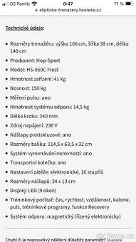 Eliptický trenažér