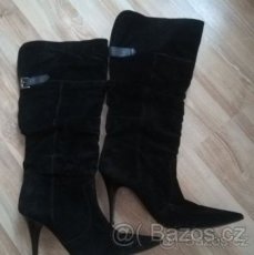 Kozačky BIANCO semišové vel.39 - 1
